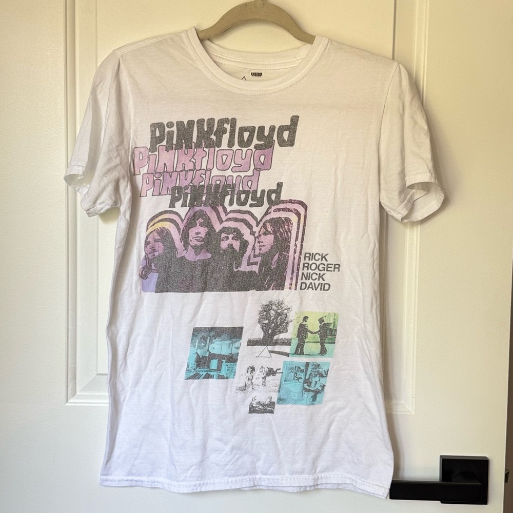 Pink Floyd White Graphic Tee